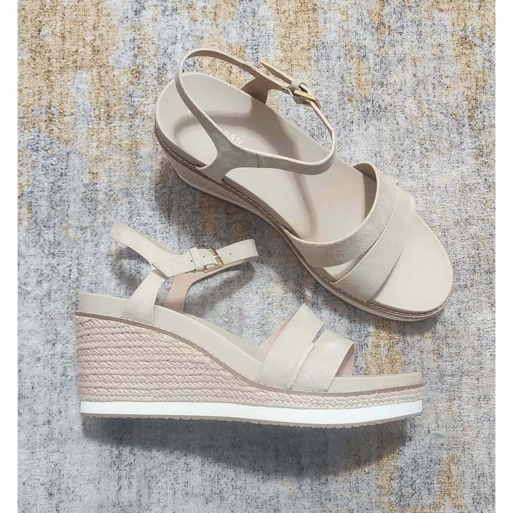$170 Cole Haan Women's Cloudfeel Asbury Espadrille Wedge Sandals Sz 10B W35869 - Picture 4 of 9